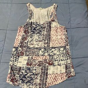 Floral Patchwork Sleeveless Top